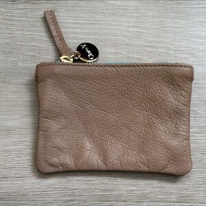 Clare V leather coin clutch